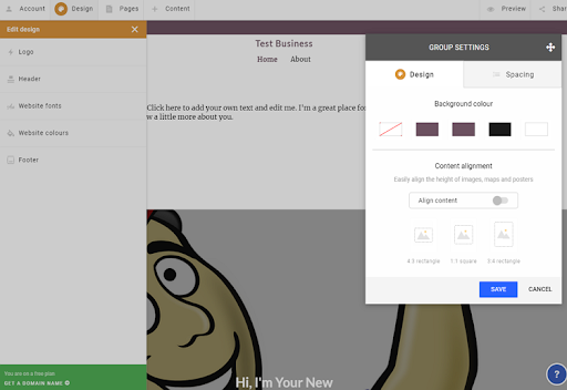 Simple site's website creator CMS 